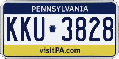 PA license plate KKU3828