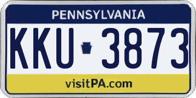 PA license plate KKU3873