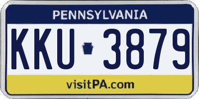 PA license plate KKU3879