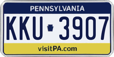 PA license plate KKU3907