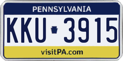 PA license plate KKU3915