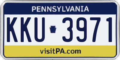 PA license plate KKU3971