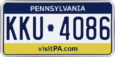 PA license plate KKU4086