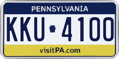 PA license plate KKU4100