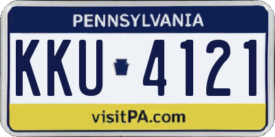 PA license plate KKU4121
