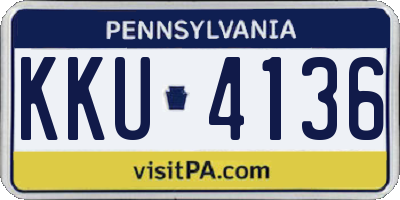 PA license plate KKU4136