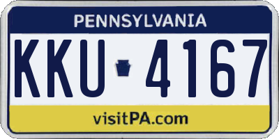 PA license plate KKU4167