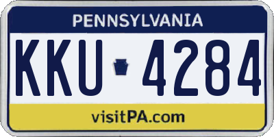 PA license plate KKU4284