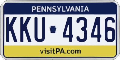 PA license plate KKU4346