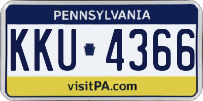 PA license plate KKU4366