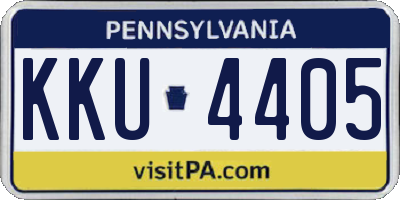 PA license plate KKU4405