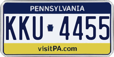 PA license plate KKU4455