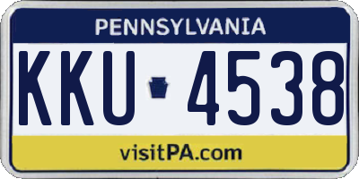 PA license plate KKU4538