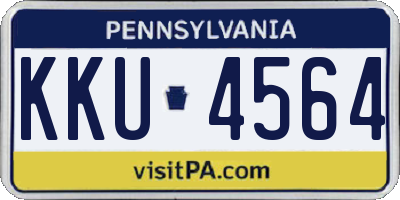 PA license plate KKU4564