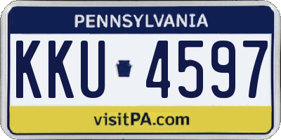 PA license plate KKU4597