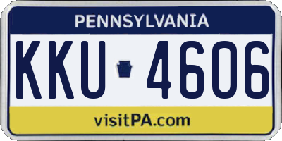 PA license plate KKU4606