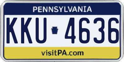 PA license plate KKU4636