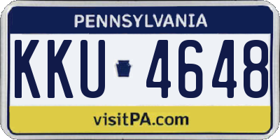 PA license plate KKU4648