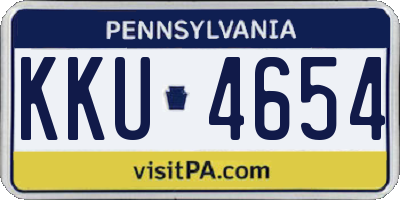 PA license plate KKU4654