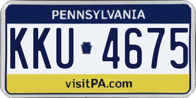 PA license plate KKU4675