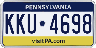 PA license plate KKU4698