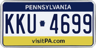 PA license plate KKU4699