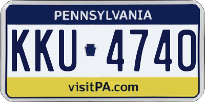 PA license plate KKU4740