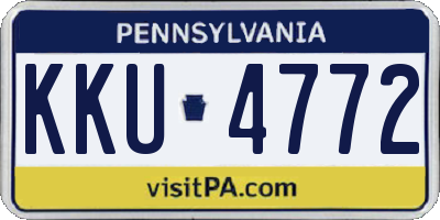 PA license plate KKU4772