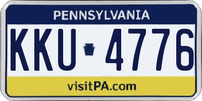 PA license plate KKU4776