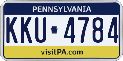 PA license plate KKU4784