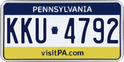 PA license plate KKU4792