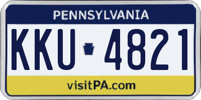 PA license plate KKU4821