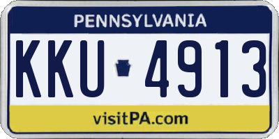 PA license plate KKU4913