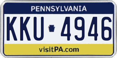 PA license plate KKU4946