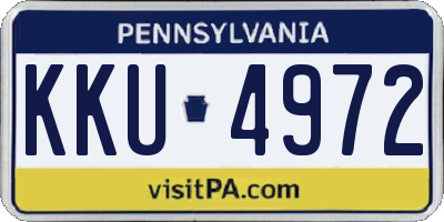 PA license plate KKU4972