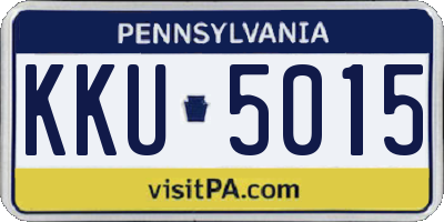 PA license plate KKU5015