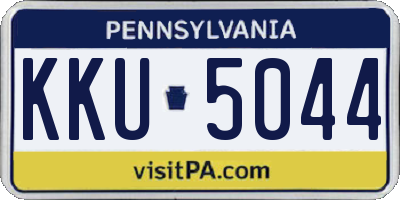 PA license plate KKU5044