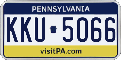 PA license plate KKU5066