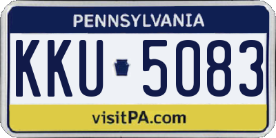 PA license plate KKU5083