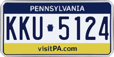 PA license plate KKU5124