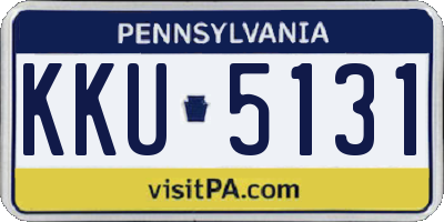 PA license plate KKU5131