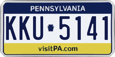 PA license plate KKU5141