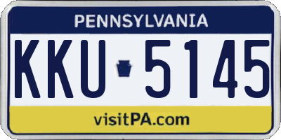 PA license plate KKU5145