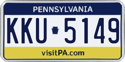 PA license plate KKU5149