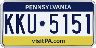 PA license plate KKU5151