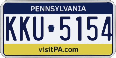 PA license plate KKU5154