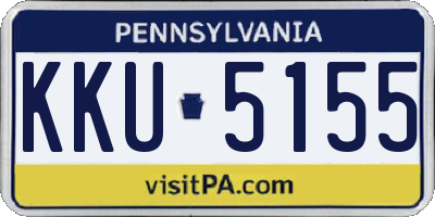 PA license plate KKU5155