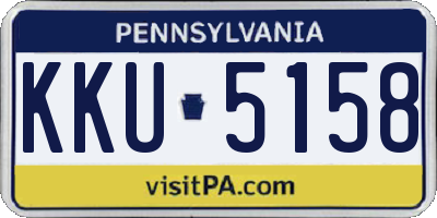 PA license plate KKU5158