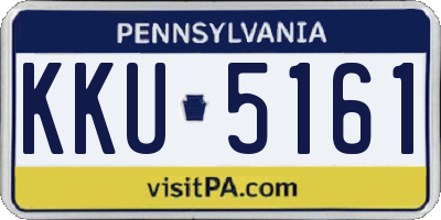 PA license plate KKU5161