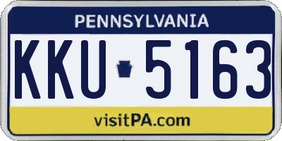 PA license plate KKU5163